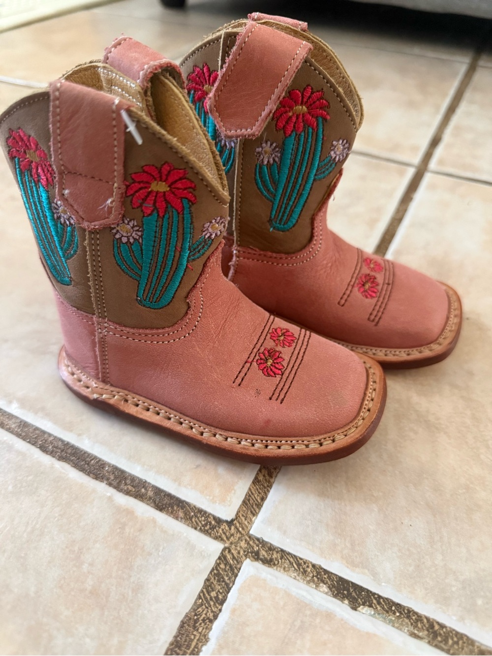 ROPER INFANT GIRLS' COWBABY CACTUS WESTERN BOOTS - SQUARE TOE